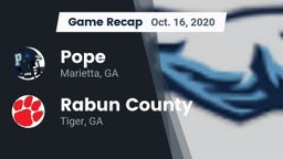 Recap: Pope  vs. Rabun County  2020
