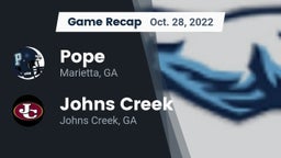Recap: Pope  vs. Johns Creek  2022