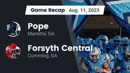 Recap: Pope  vs. Forsyth Central  2023