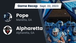 Recap: Pope  vs. Alpharetta  2023