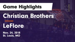 Christian Brothers  vs LeFlore Game Highlights - Nov. 24, 2018
