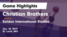 Christian Brothers  vs Soldan International Studies  Game Highlights - Jan. 10, 2019