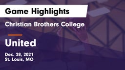 Christian Brothers College  vs United  Game Highlights - Dec. 28, 2021