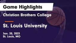 Christian Brothers College  vs St. Louis University  Game Highlights - Jan. 20, 2023