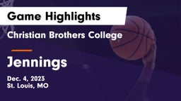 Christian Brothers College  vs Jennings  Game Highlights - Dec. 4, 2023