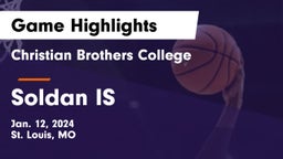 Christian Brothers College  vs Soldan IS  Game Highlights - Jan. 12, 2024