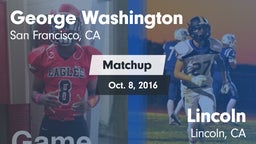 Matchup: Washington High Scho vs. Lincoln  2016