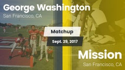 Matchup: Washington High Scho vs. Mission  2017