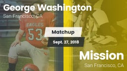 Matchup: Washington High Scho vs. Mission  2018
