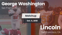 Matchup: Washington High Scho vs. Lincoln  2018