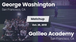 Matchup: Washington High Scho vs. Galileo Academy 2018