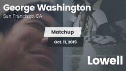 Matchup: Washington High Scho vs. Lowell  2019