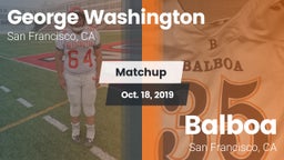 Matchup: Washington High Scho vs. Balboa  2019