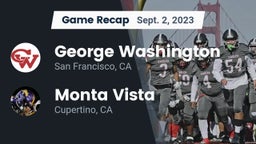 Recap: George Washington  vs. Monta Vista  2023