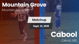 Matchup: Mountain Grove High vs. Cabool  2018