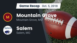 Recap: Mountain Grove  vs. Salem  2018