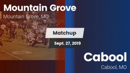 Matchup: Mountain Grove High vs. Cabool  2019