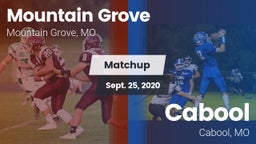 Matchup: Mountain Grove High vs. Cabool  2020