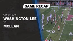 Recap: Washington-Lee  vs. McLean  2015