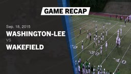 Recap: Washington-Lee  vs. Wakefield  2015