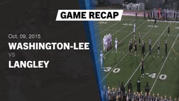 Recap: Washington-Lee  vs. Langley  2015