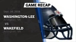 Recap: Washington-Lee  vs. Wakefield  2016