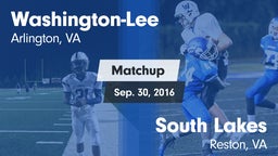 Matchup: Washington-Lee High vs. South Lakes  2016