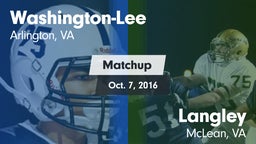 Matchup: Washington-Lee High vs. Langley  2016