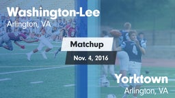 Matchup: Washington-Lee High vs. Yorktown  2016