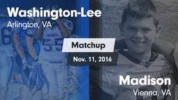 Matchup: Washington-Lee High vs. Madison  2016