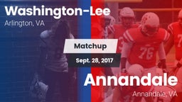 Matchup: Washington-Lee High vs. Annandale  2017
