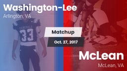 Matchup: Washington-Lee High vs. McLean  2017