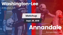 Matchup: Washington-Lee High vs. Annandale  2018