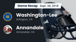 Recap: Washington-Lee  vs. Annandale  2018