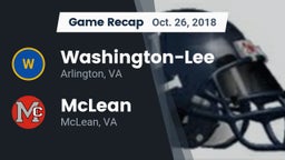 Recap: Washington-Lee  vs. McLean  2018