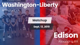 Matchup: Washington-Lee High vs. Edison  2019