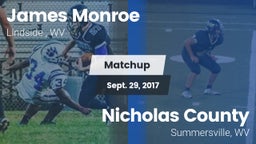 Matchup: James Monroe vs. Nicholas County  2017