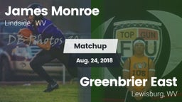 Matchup: James Monroe vs. Greenbrier East  2018