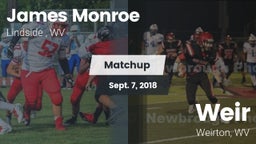 Matchup: James Monroe vs. Weir  2018