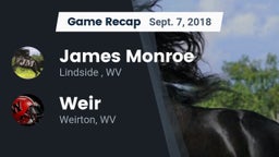Recap: James Monroe vs. Weir  2018