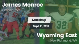Matchup: James Monroe vs. Wyoming East  2018