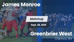 Matchup: James Monroe vs. Greenbrier West  2018