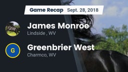 Recap: James Monroe vs. Greenbrier West  2018