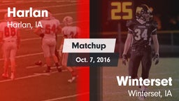 Matchup: Harlan  vs. Winterset  2016