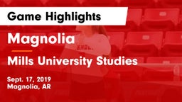 Magnolia  vs Mills University Studies Game Highlights - Sept. 17, 2019