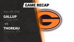 Recap: Gallup  vs. Thoreau  2016