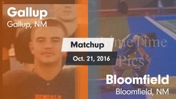 Matchup: Gallup  vs. Bloomfield  2016