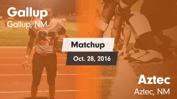Matchup: Gallup  vs. Aztec  2016