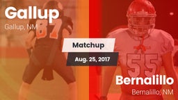 Matchup: Gallup  vs. Bernalillo  2017