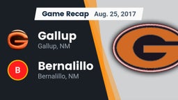 Recap: Gallup  vs. Bernalillo  2017